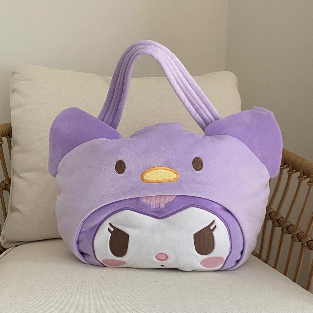 Purple Kuromi Kids Character Plush Bag